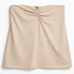 190 Torrid 2 2X Beige Gathered Front Tube Top